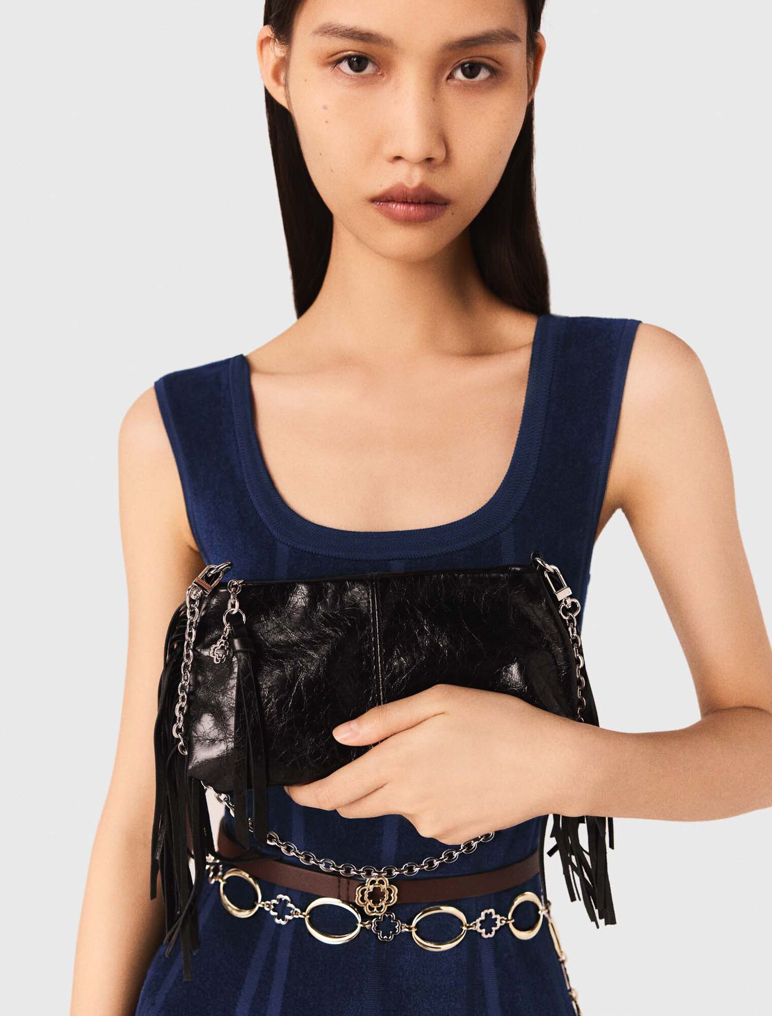 Patent leather Miss M clutch bag