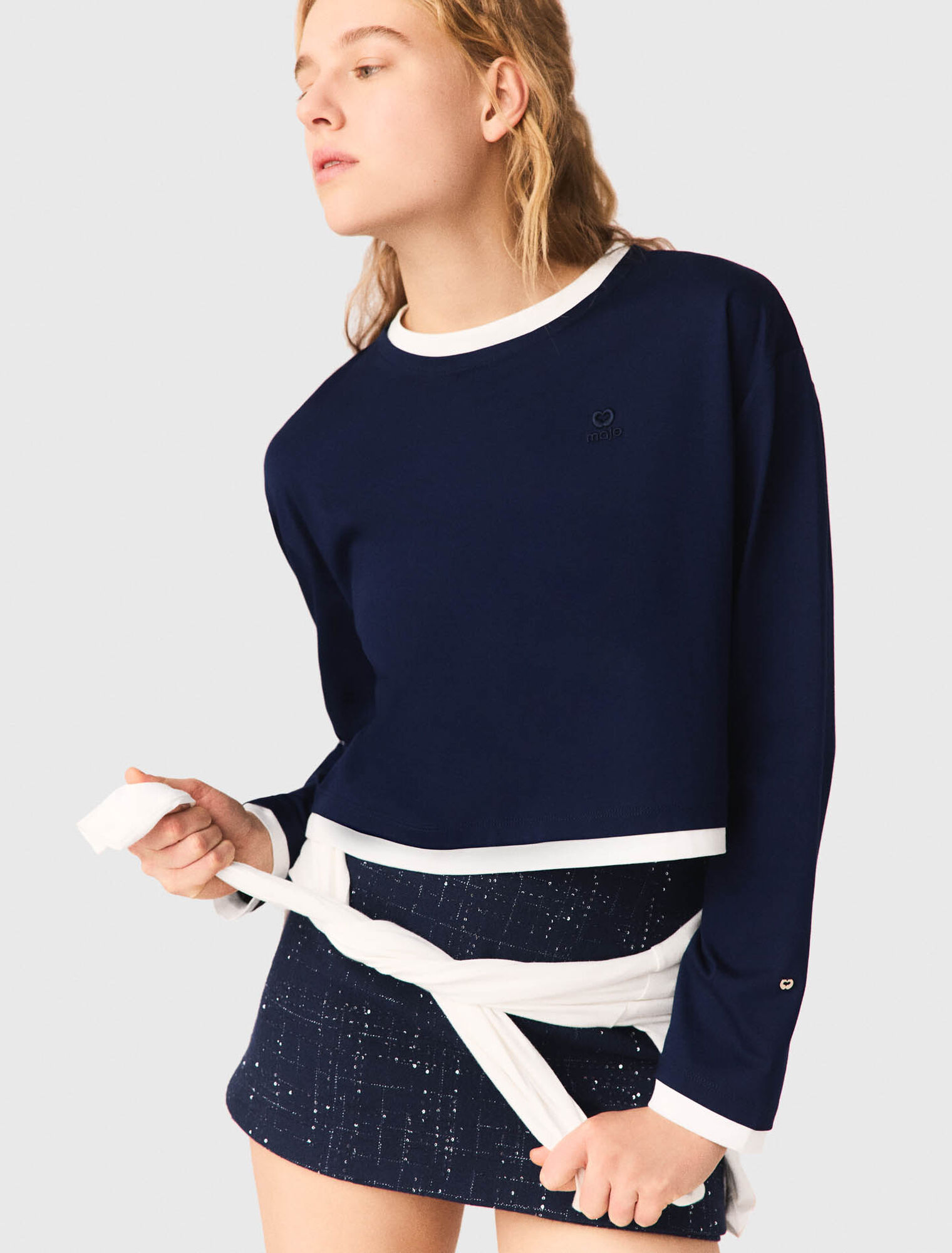 Layered-effect T-shirt