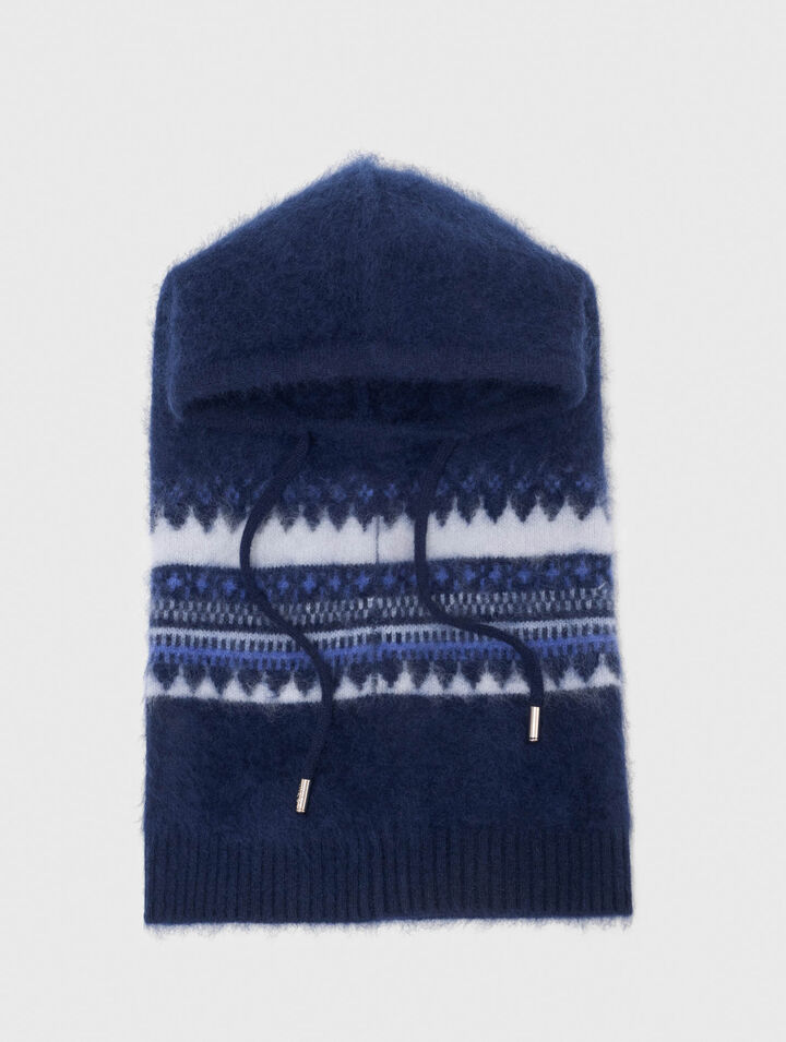 Fair Isle wool balaclava