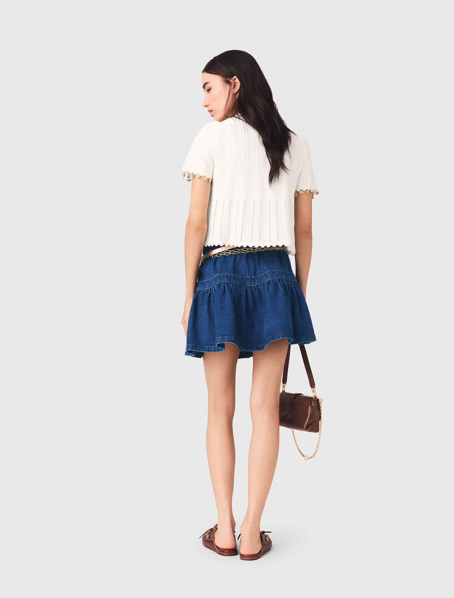 Gold jewellery cardigan