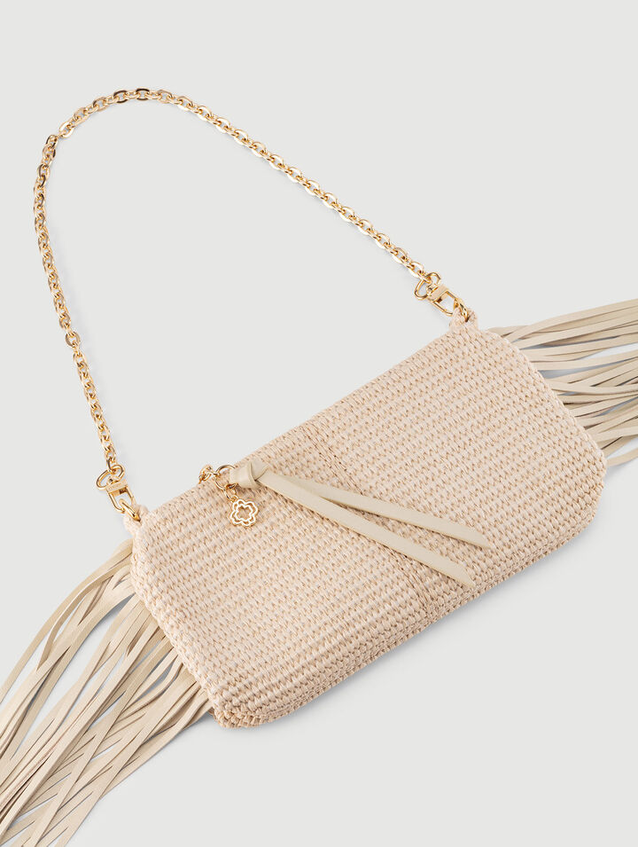 Miss M raffia-look clutch bag Miss M raffia-look clutch bag