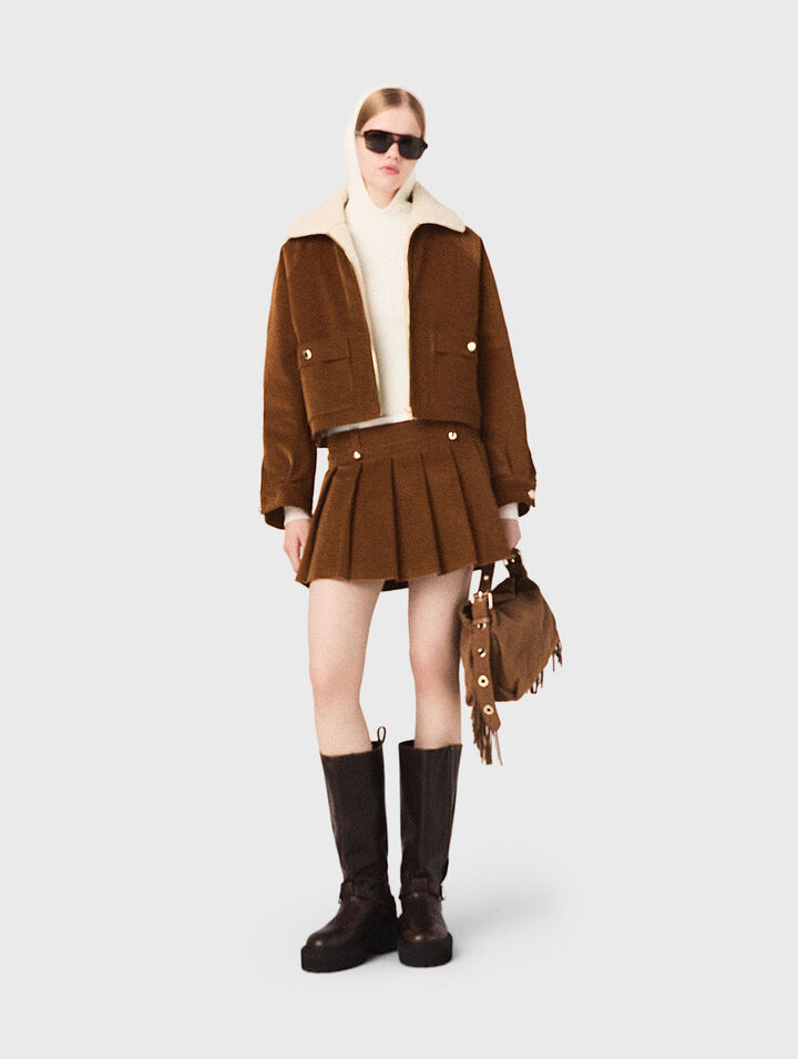 Cropped corduroy jacket Cropped corduroy jacket