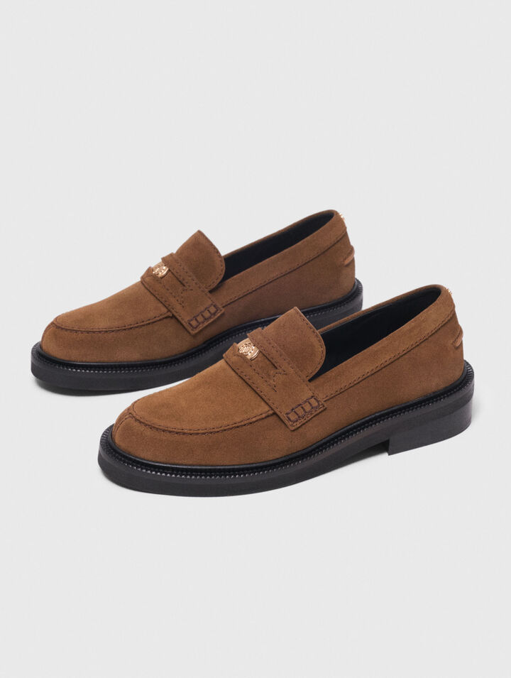 Suede loafers
