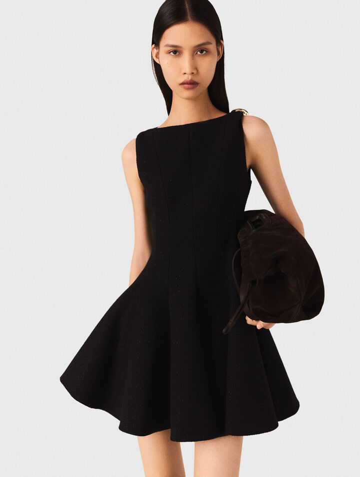Short flared tweed dress Short flared tweed dress