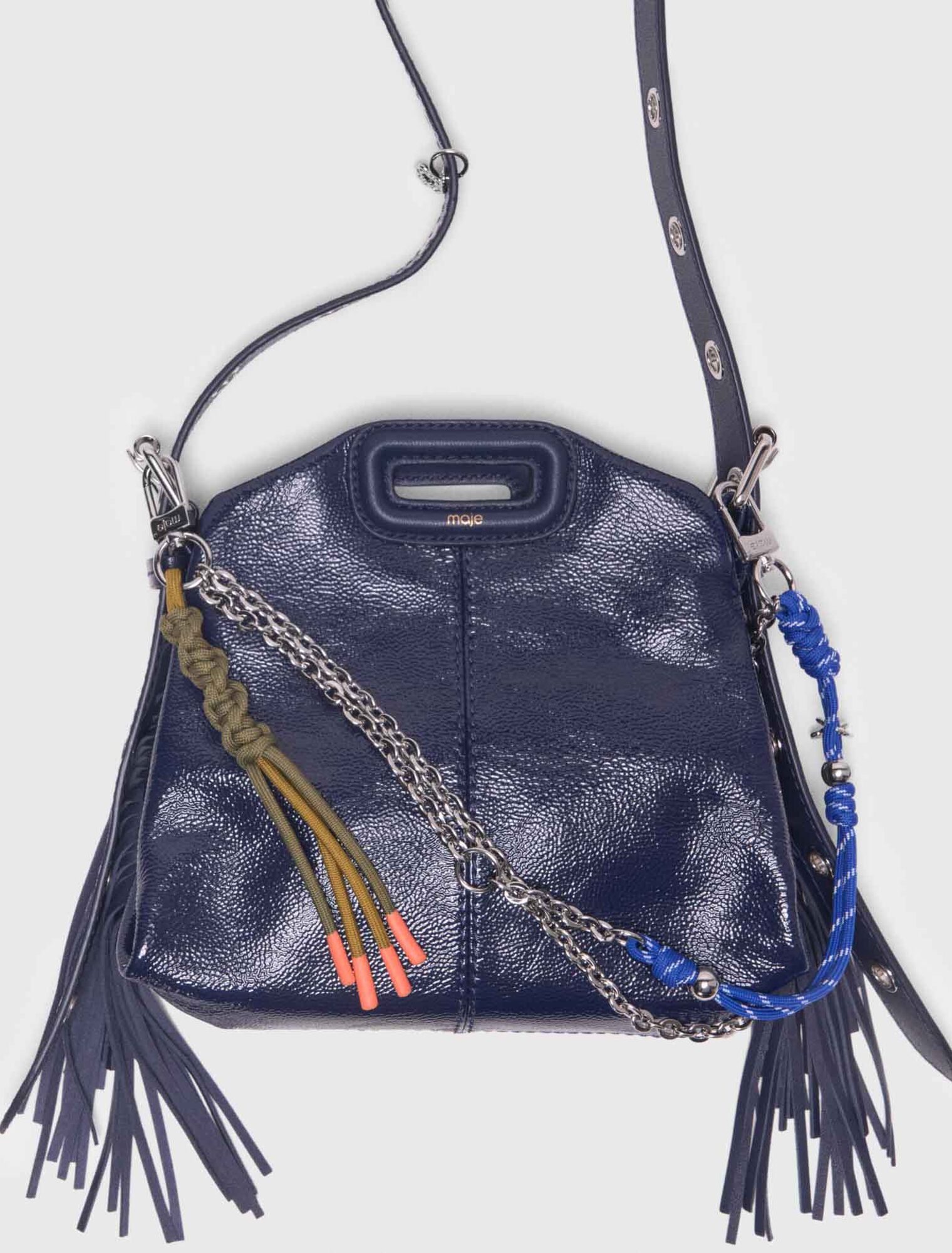 Chain & cord mix bag charms