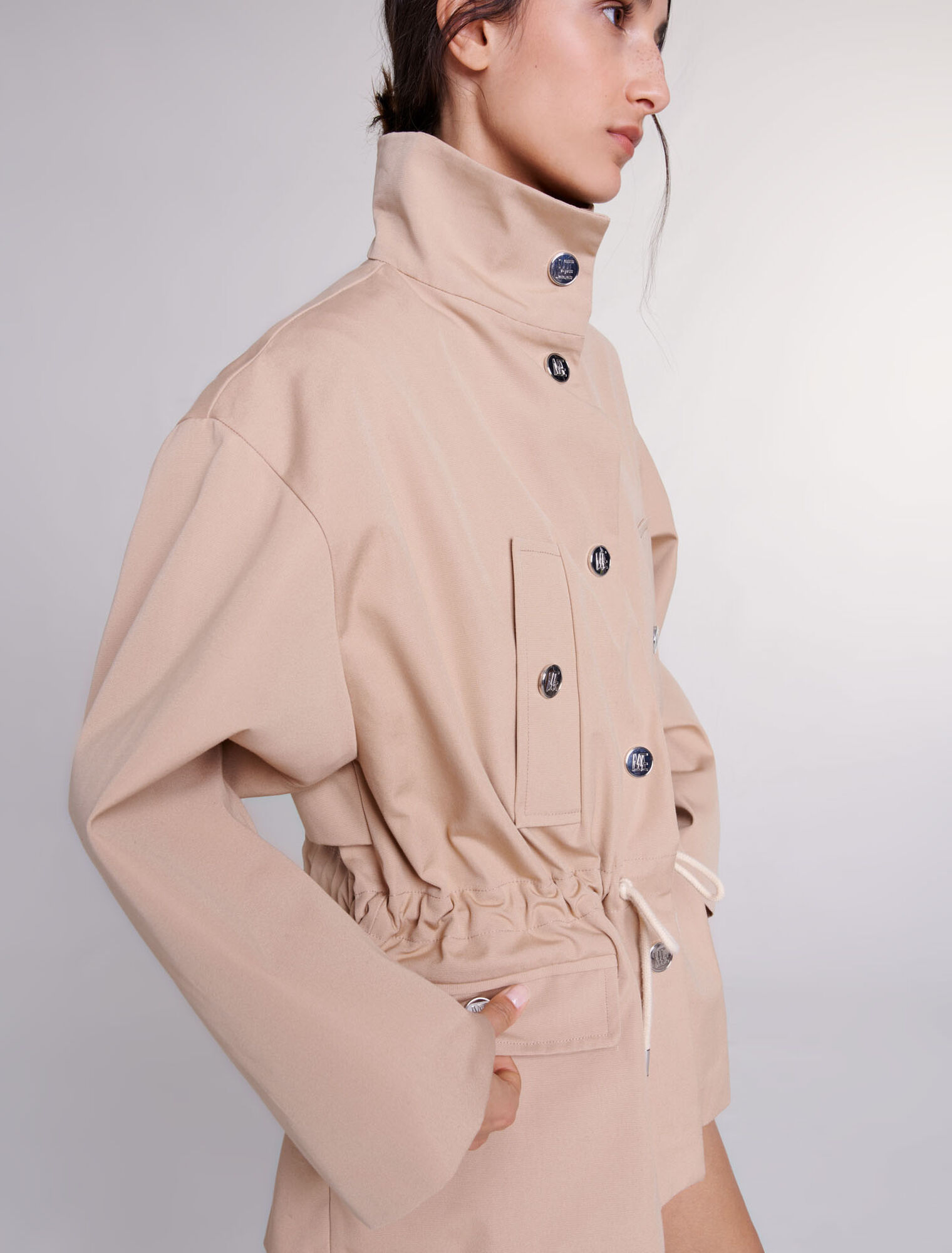 Water-repellent parka