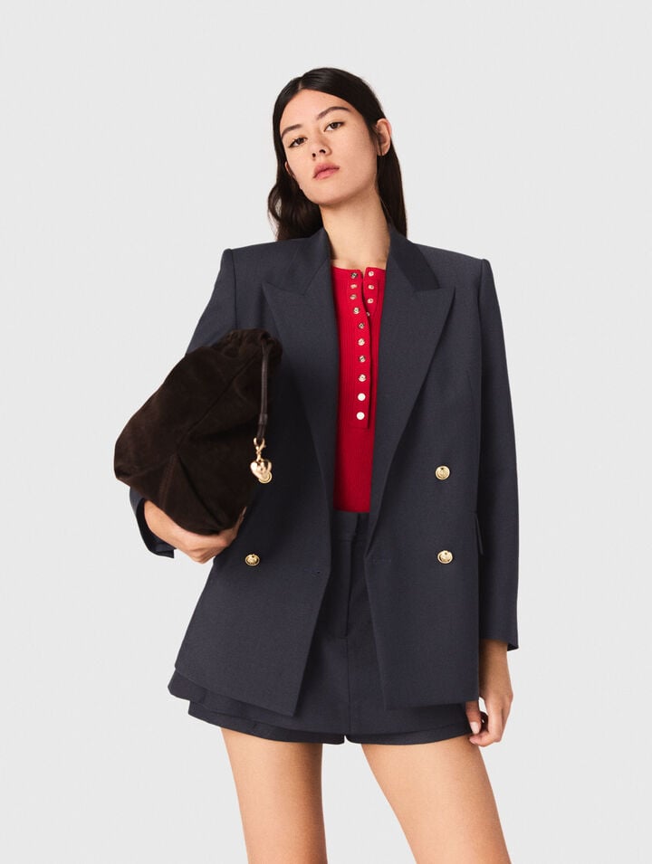 Suit jacket with gold buttons Suit jacket with gold buttons