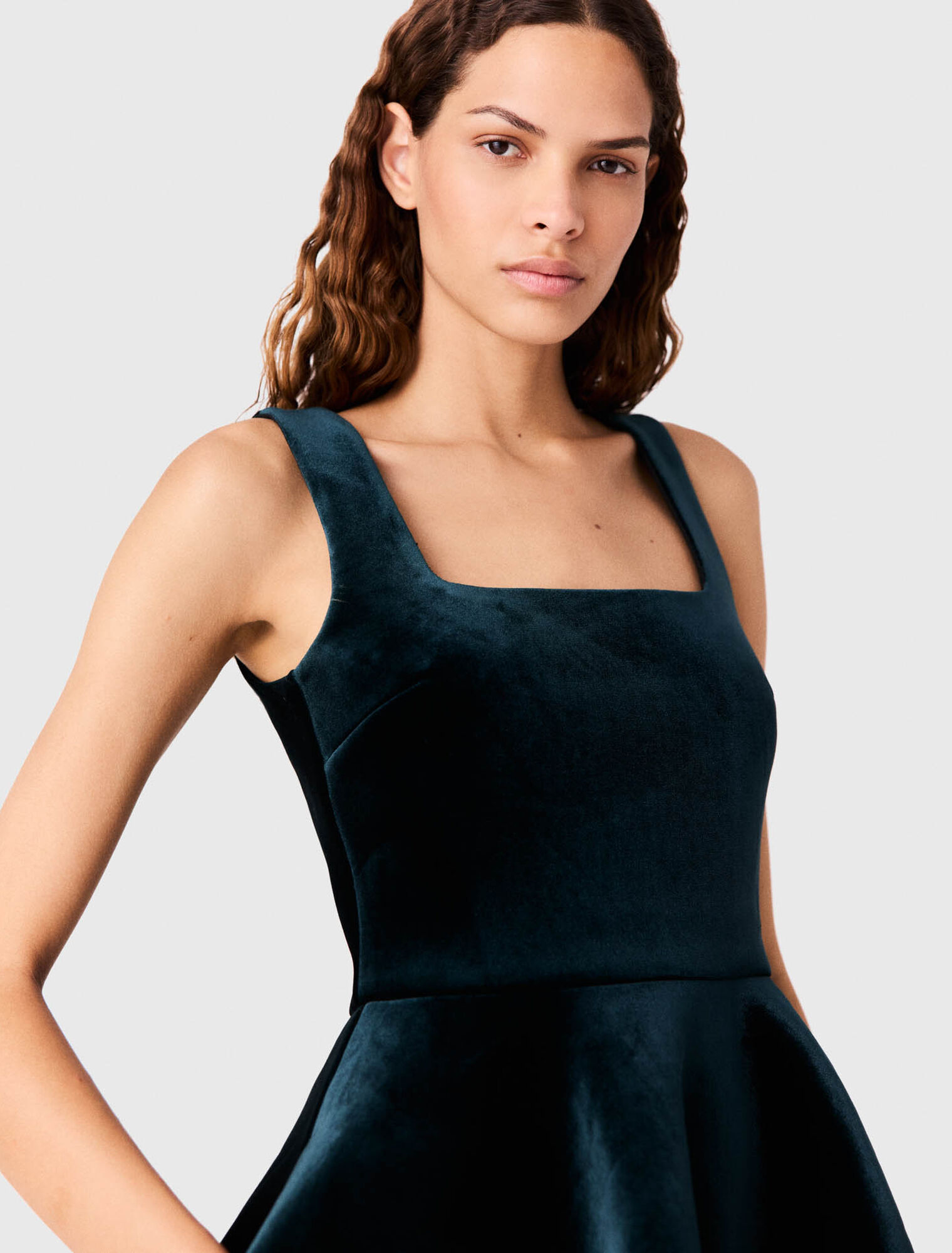 Velvet skater dress