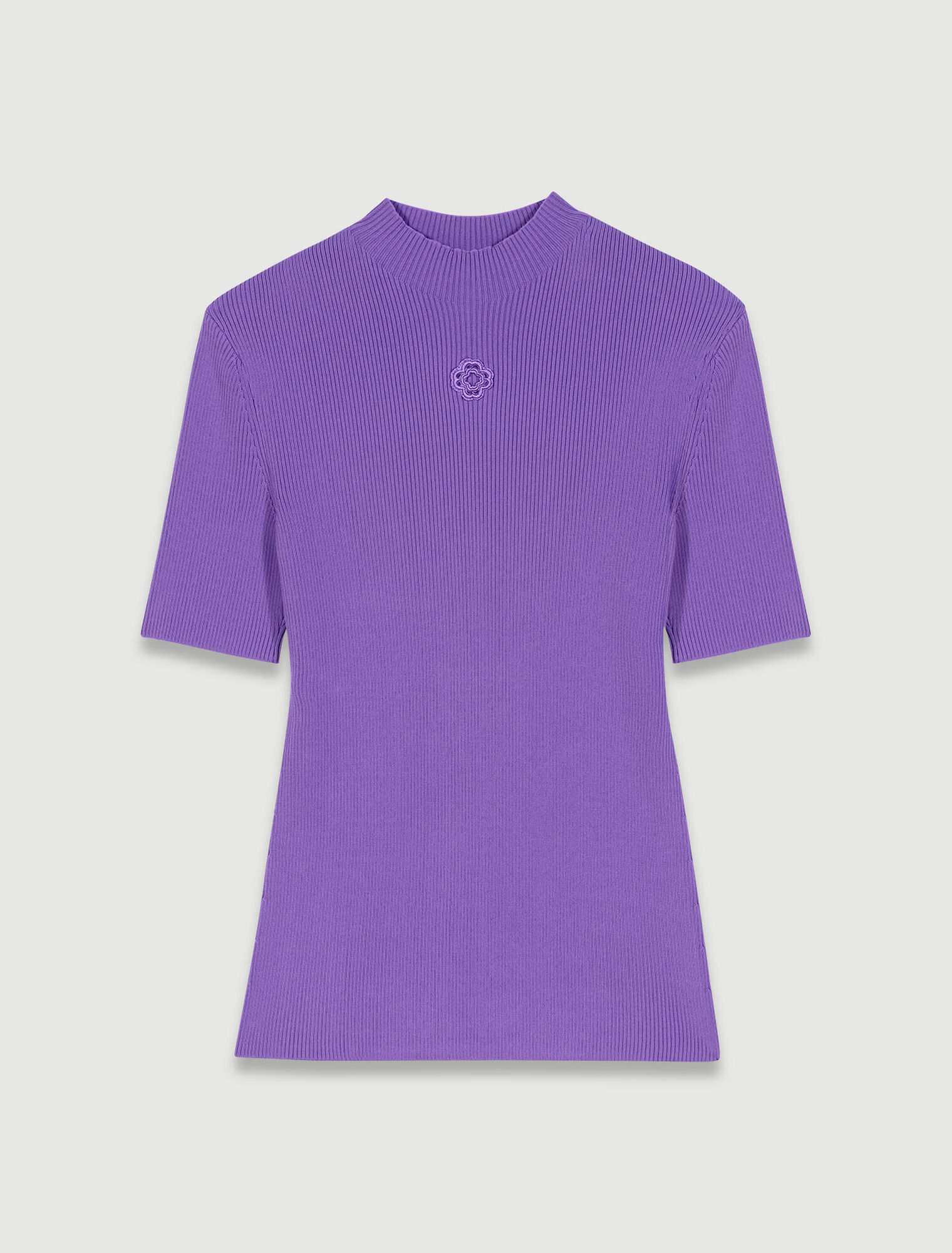 Clover embroidery top