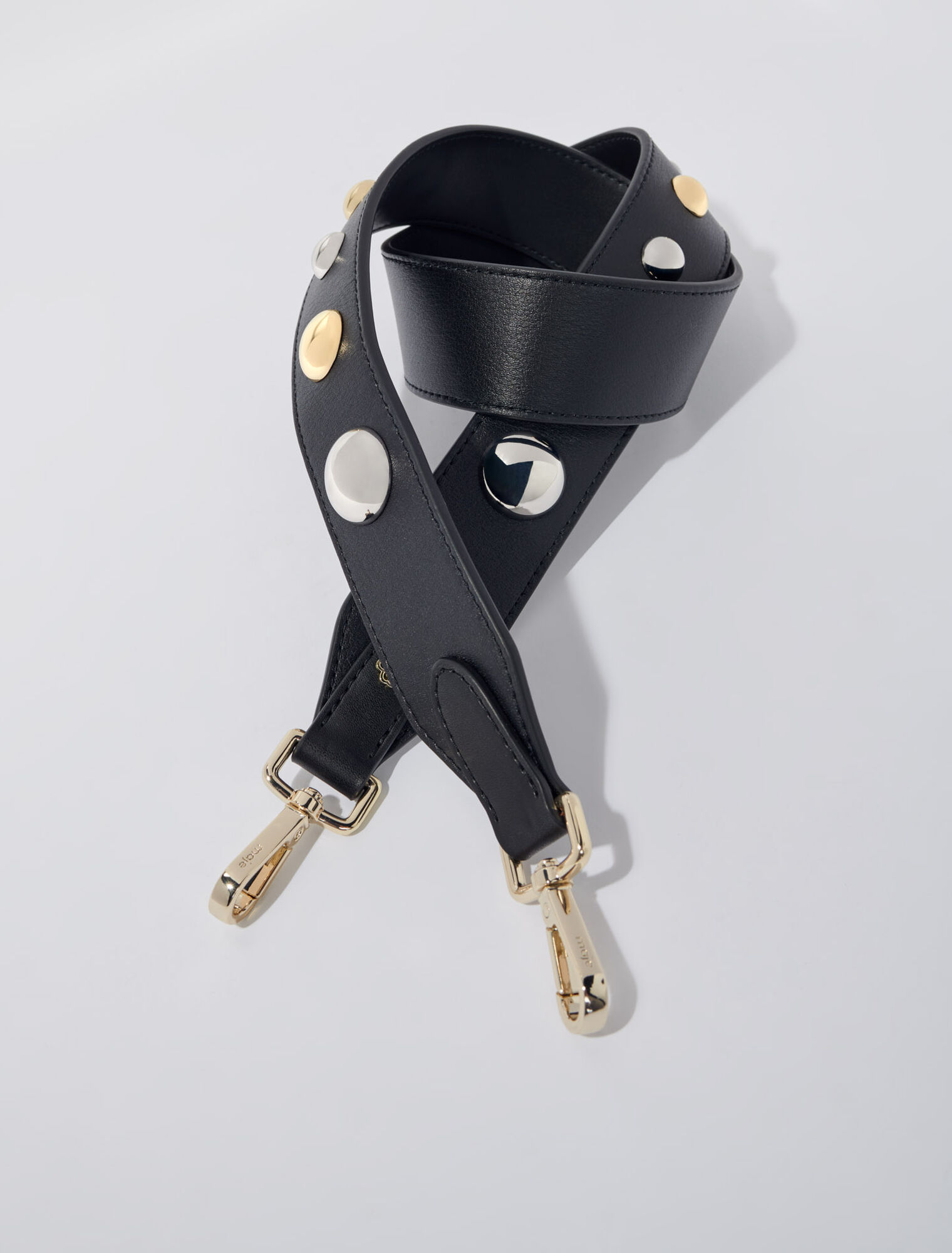 Studded leather strap