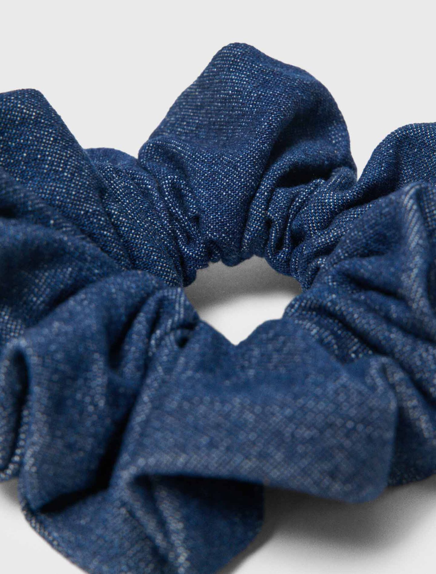 Denim scrunchie