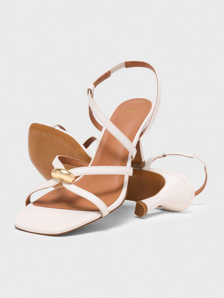 Multi-strap leather sandals