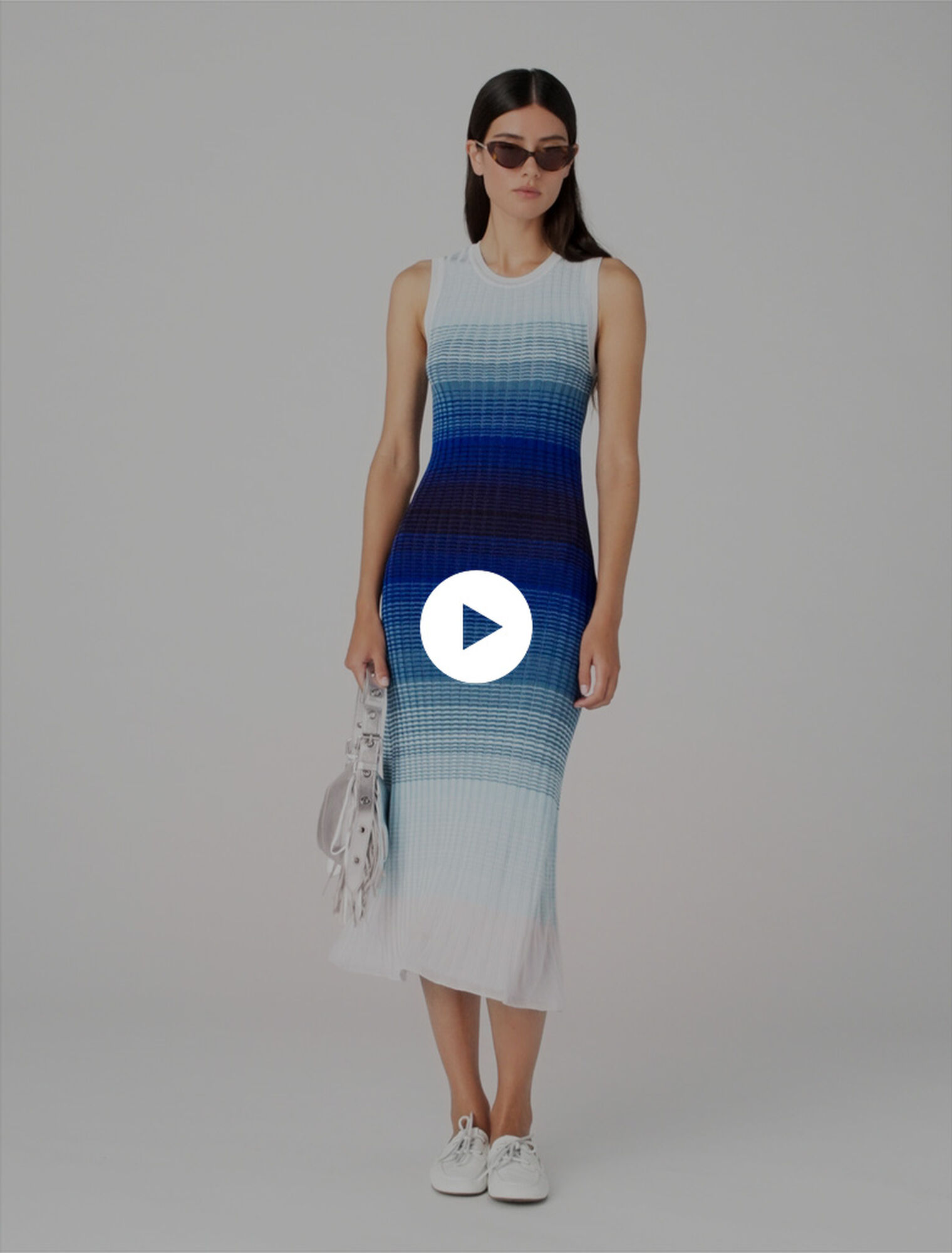 Ombr&eacute; knit maxi dress