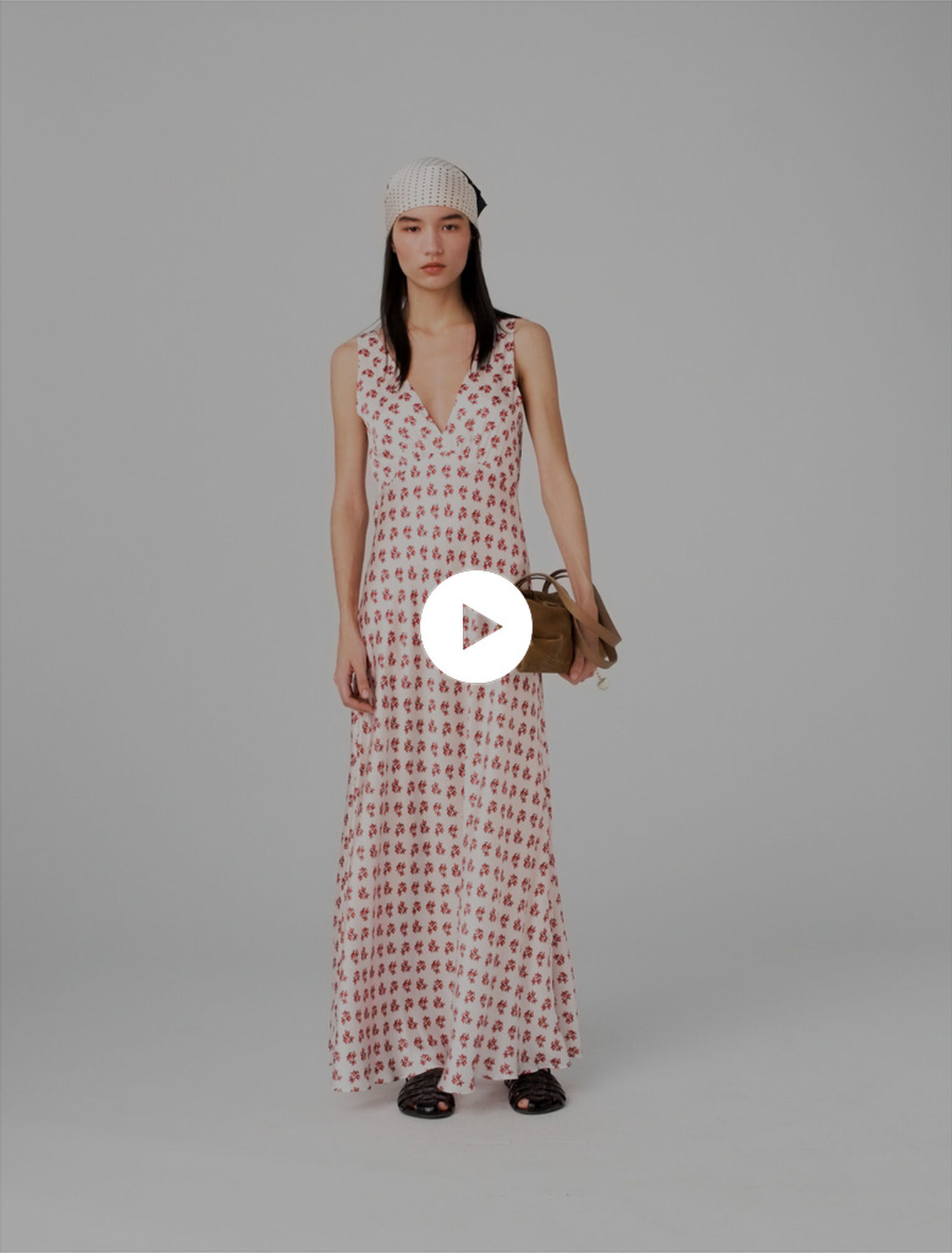 Patterned silk dress