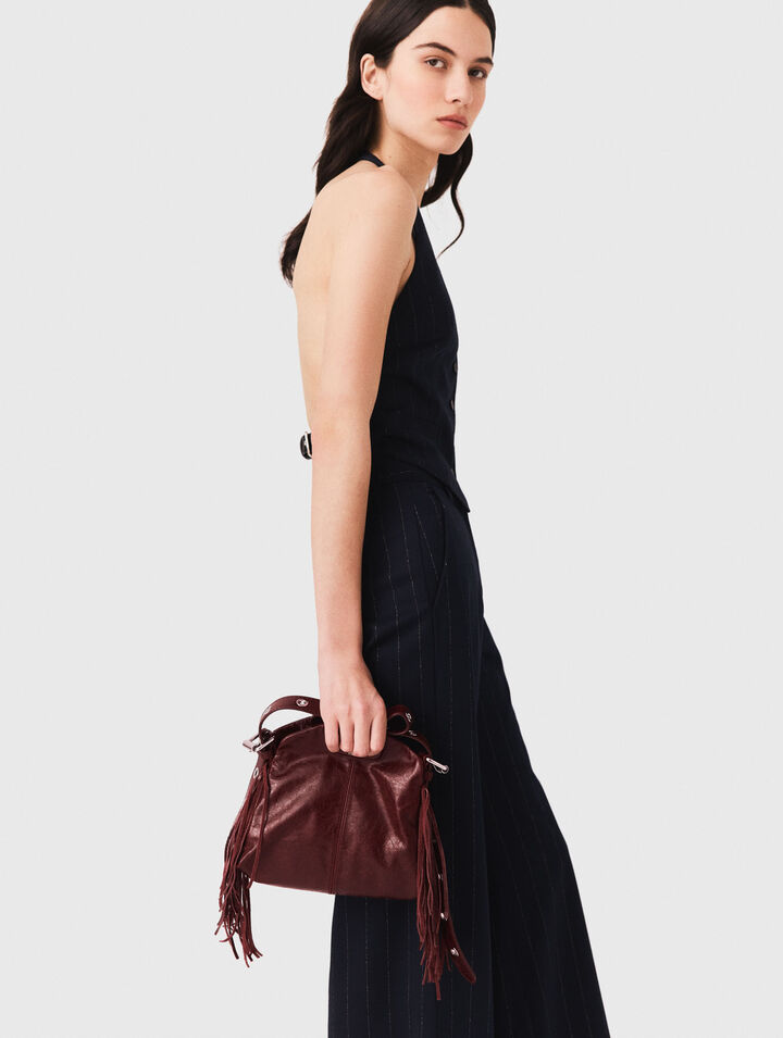 Miss M mini cracked leather bag