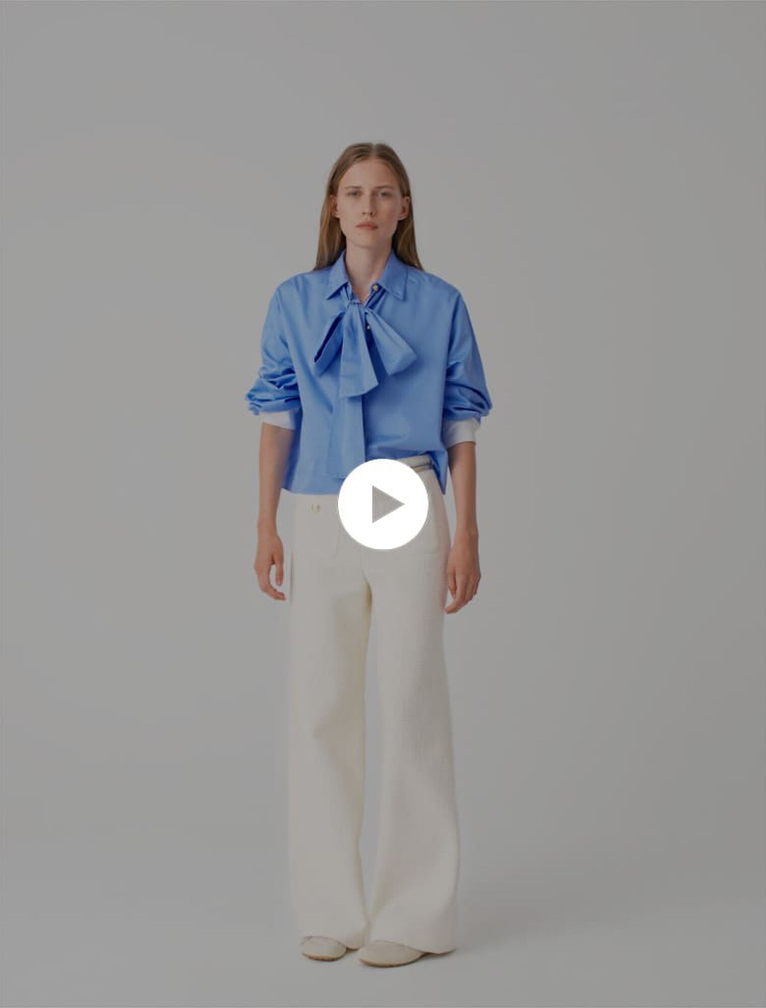 Lurex tweed trousers