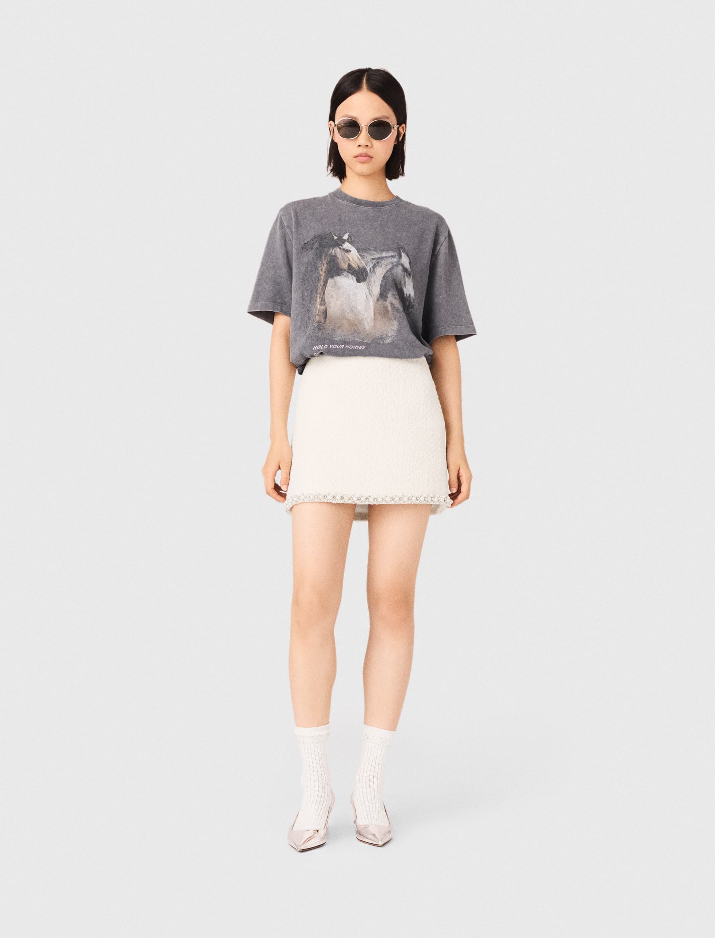 Horse print T-shirt