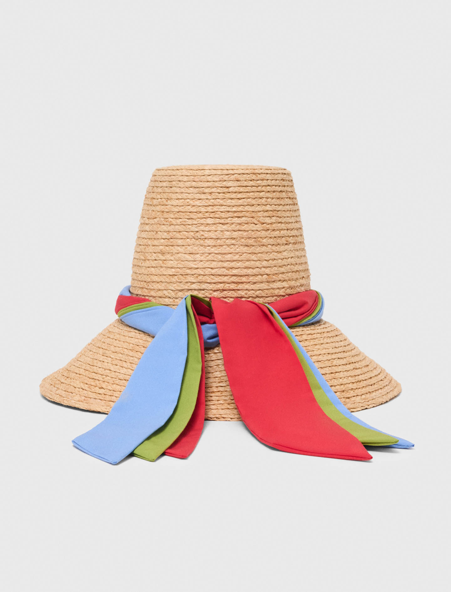 NWT Maje x Blanca Miró Raffia Hat With Printed Ribbon Raffia hat with printed ribbon Natural for Women | Maje main image 2