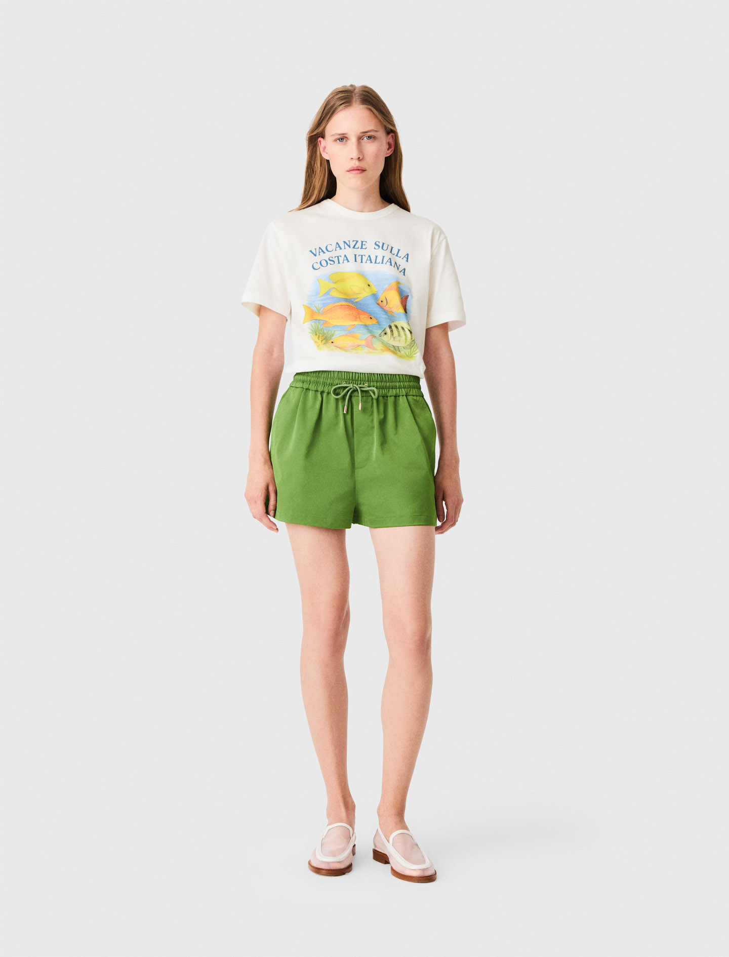 Technical fabric shorts