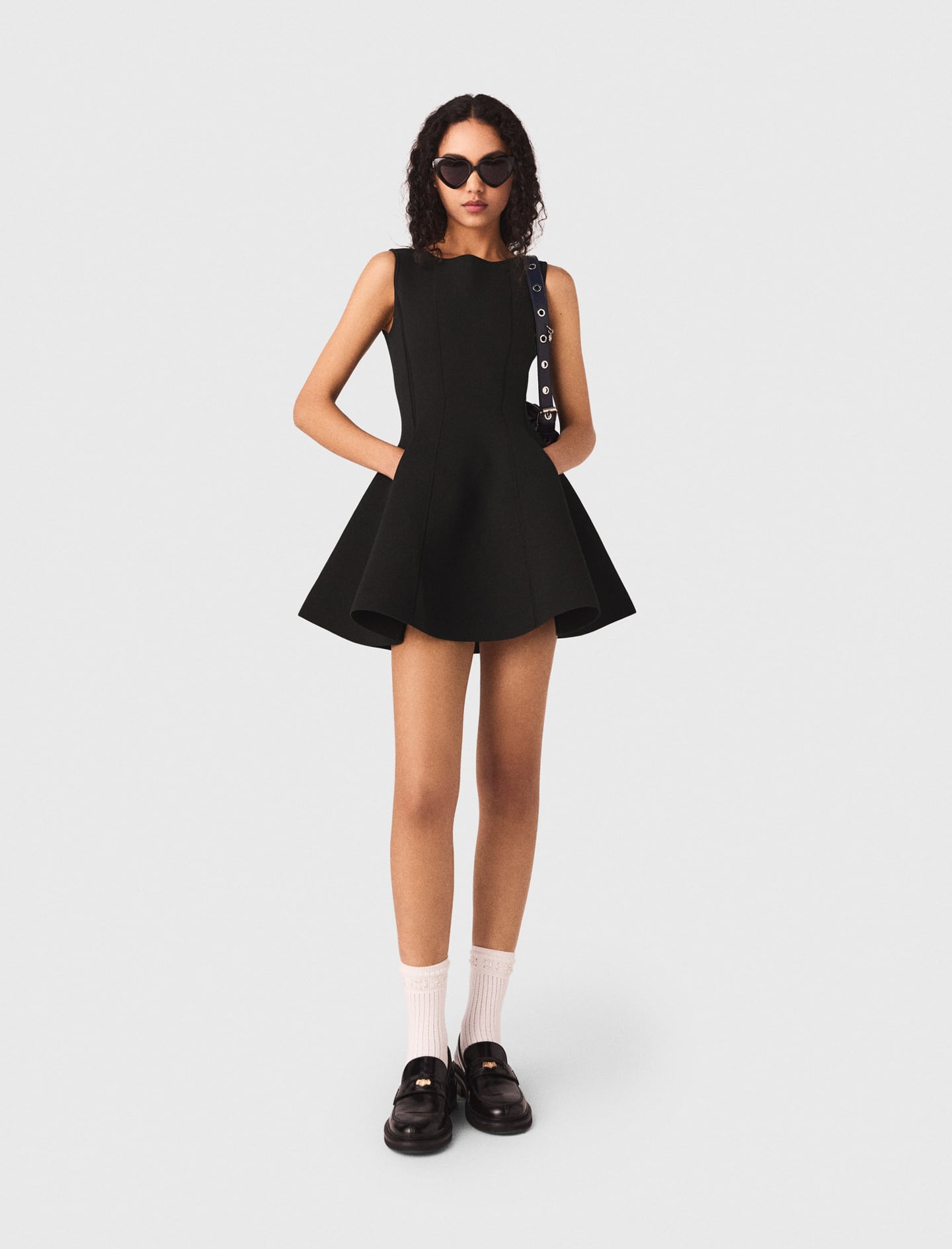Skater dress with jewelled bows