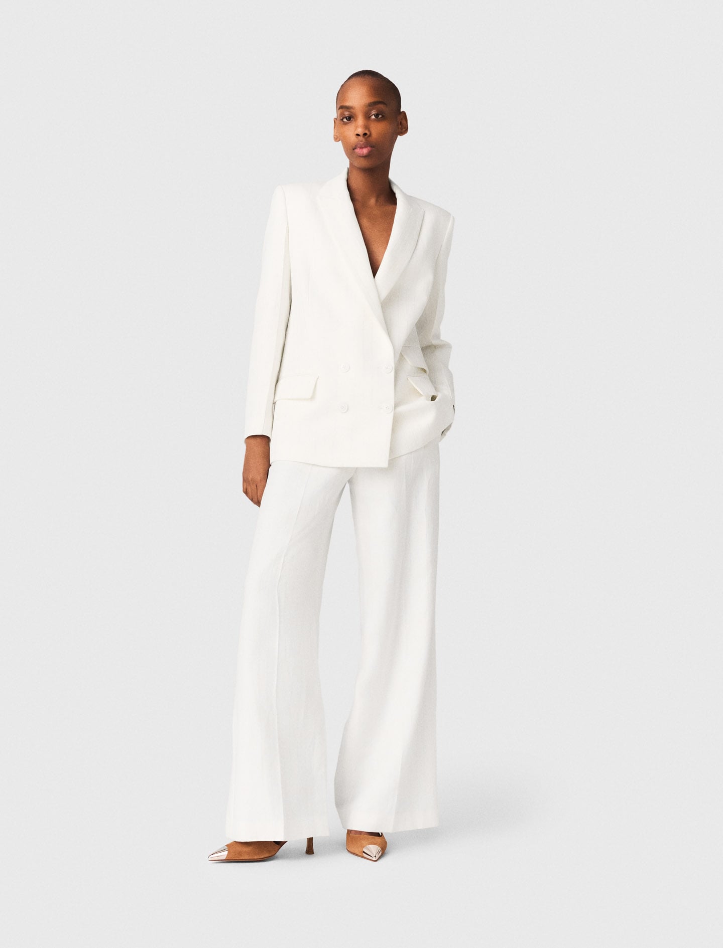 Double-breasted suit jacket