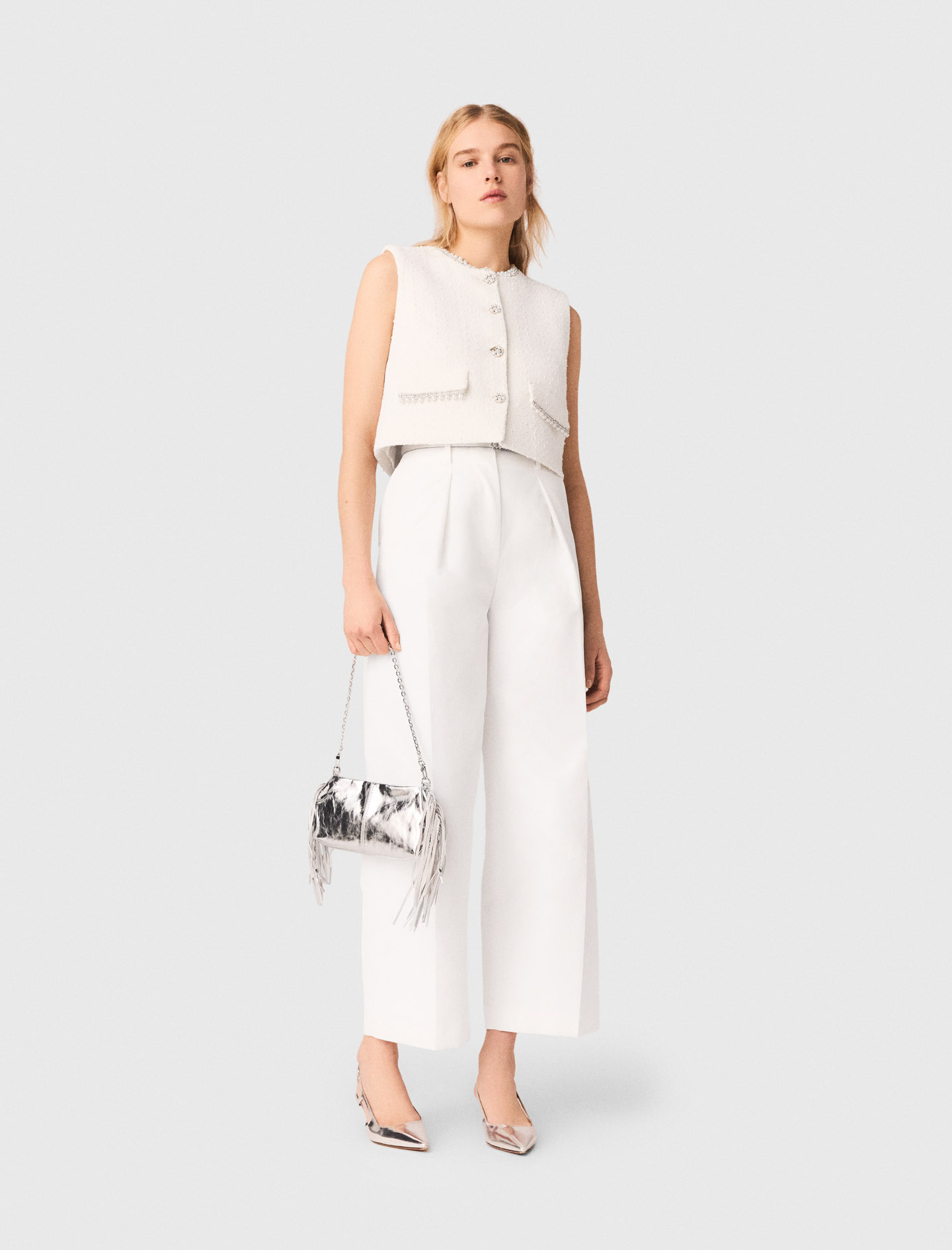 Balloon suit trousers