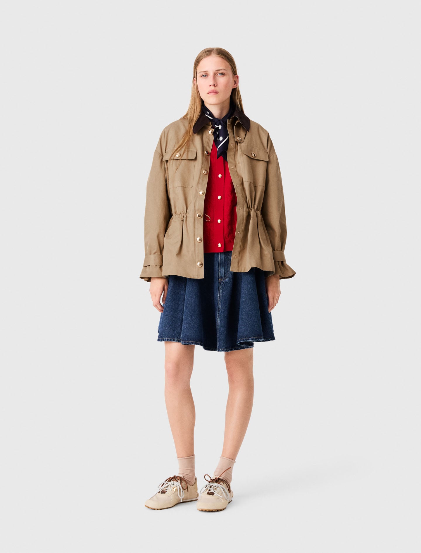Coat with removable lining
