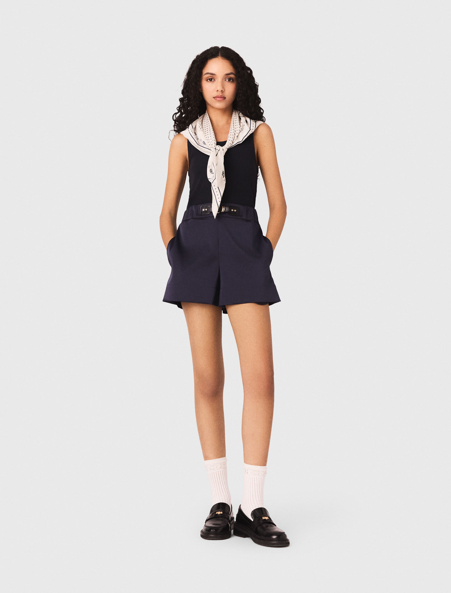 Satin-effect shorts