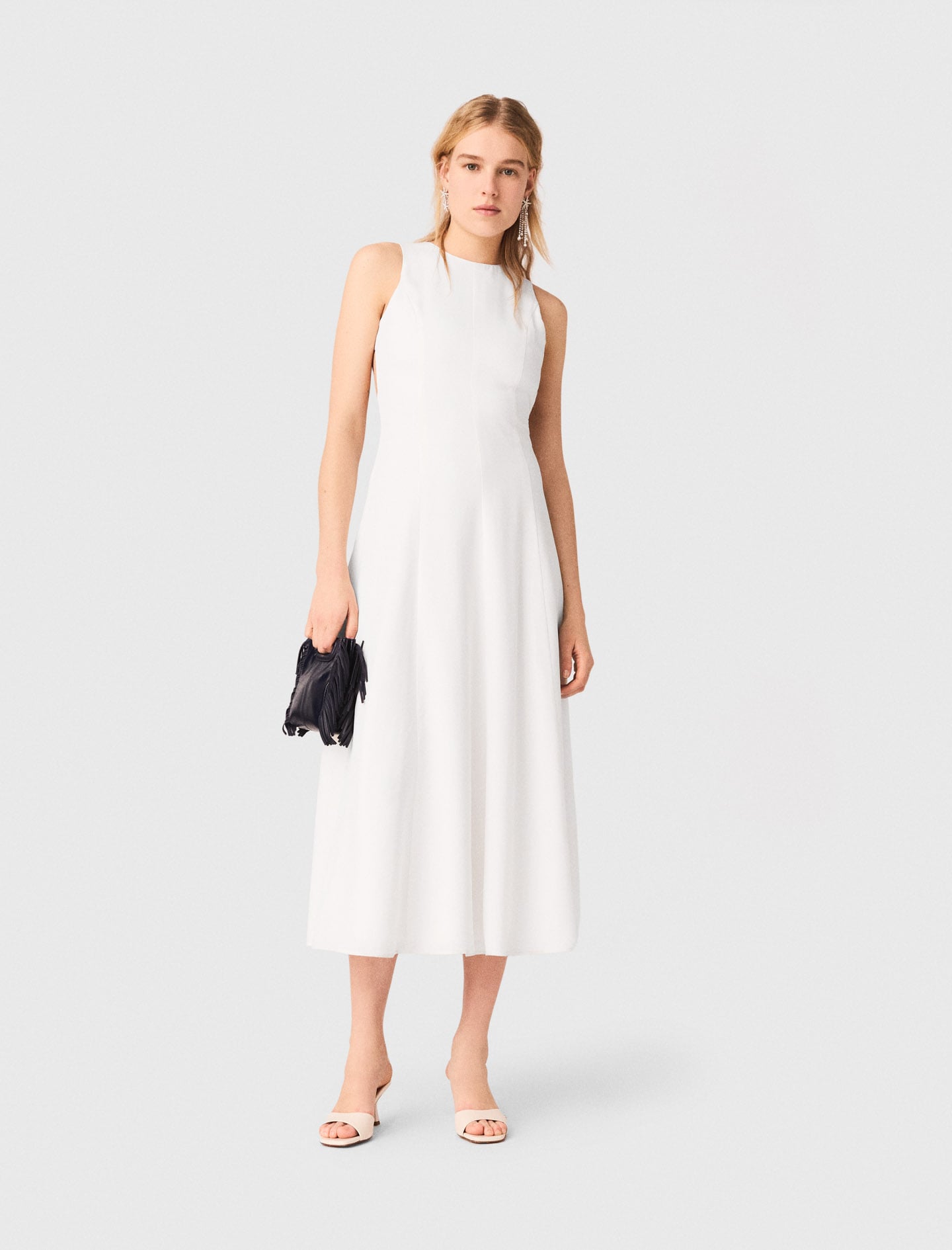 Backless midi dress