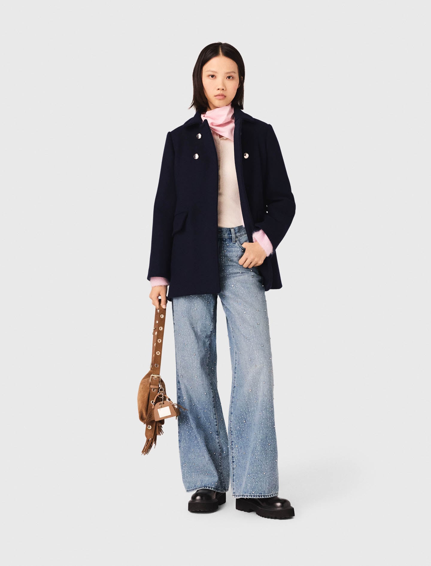 Wool blend coat