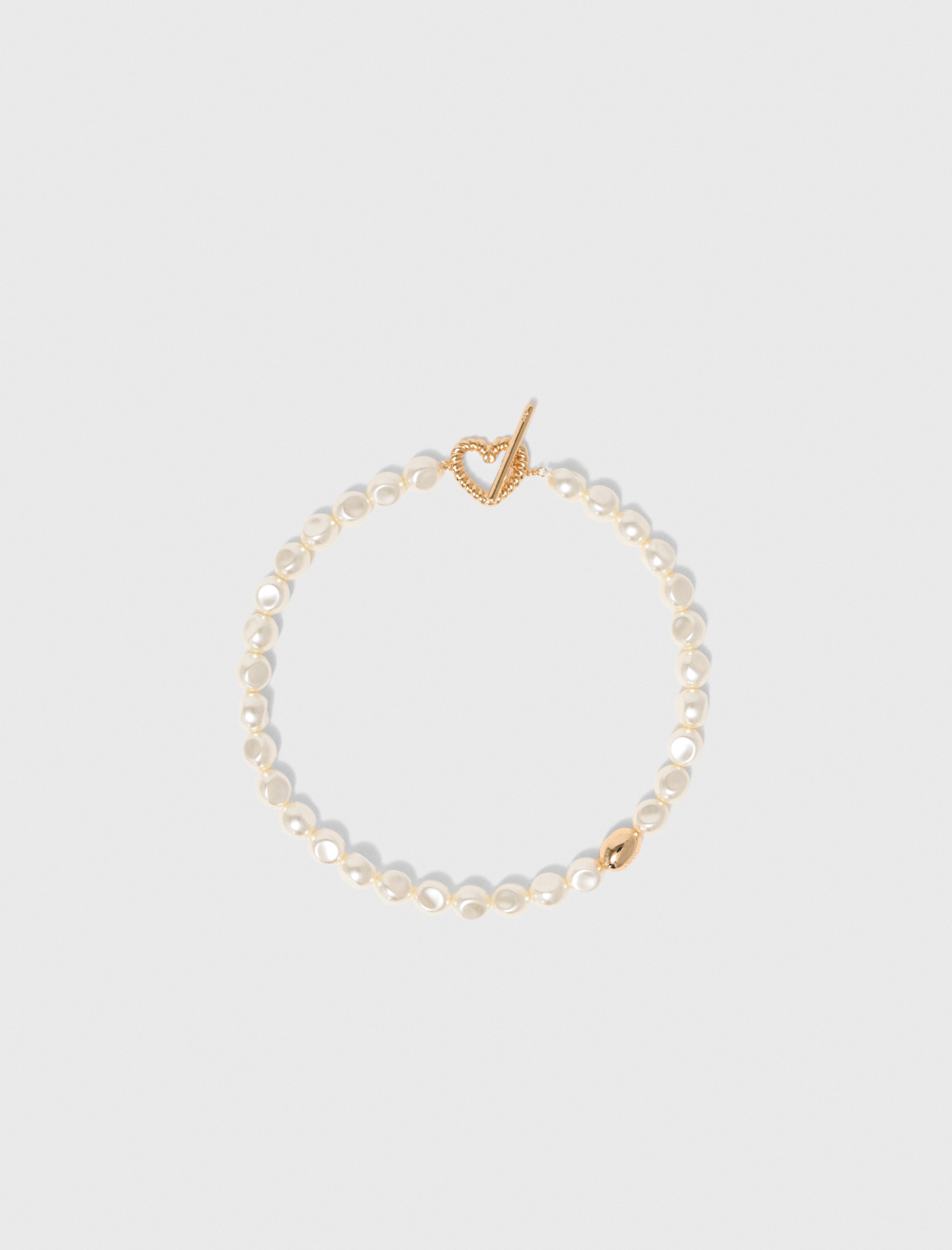 Pearl choker necklace Gold for Women | Maje