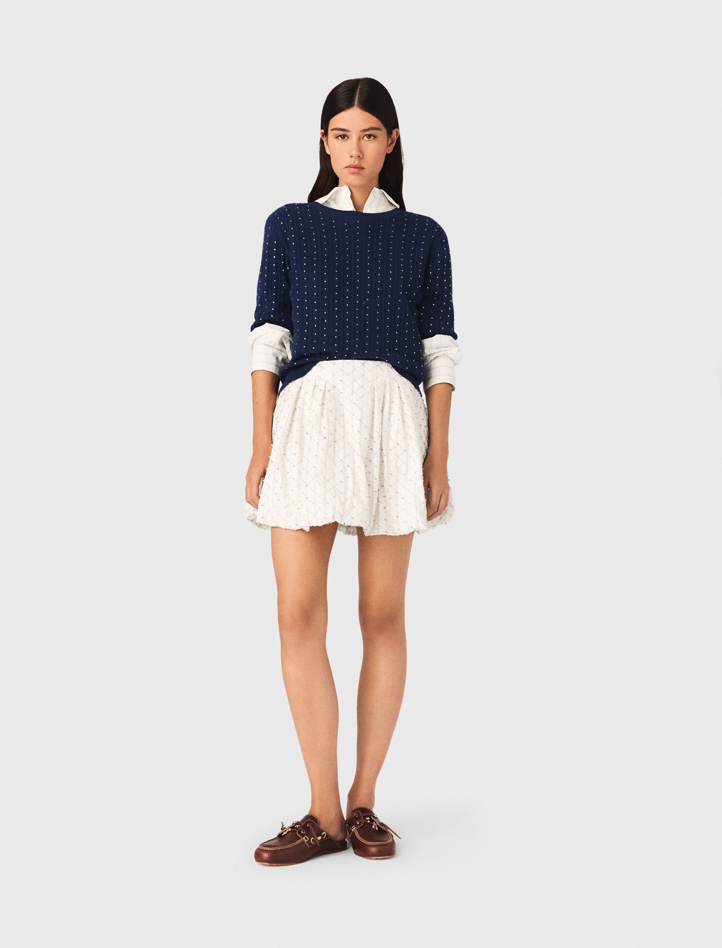 Beaded bubble skirt