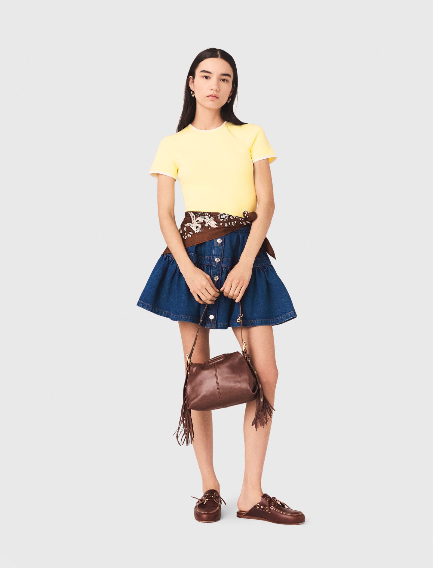 Round back cut-out jumper