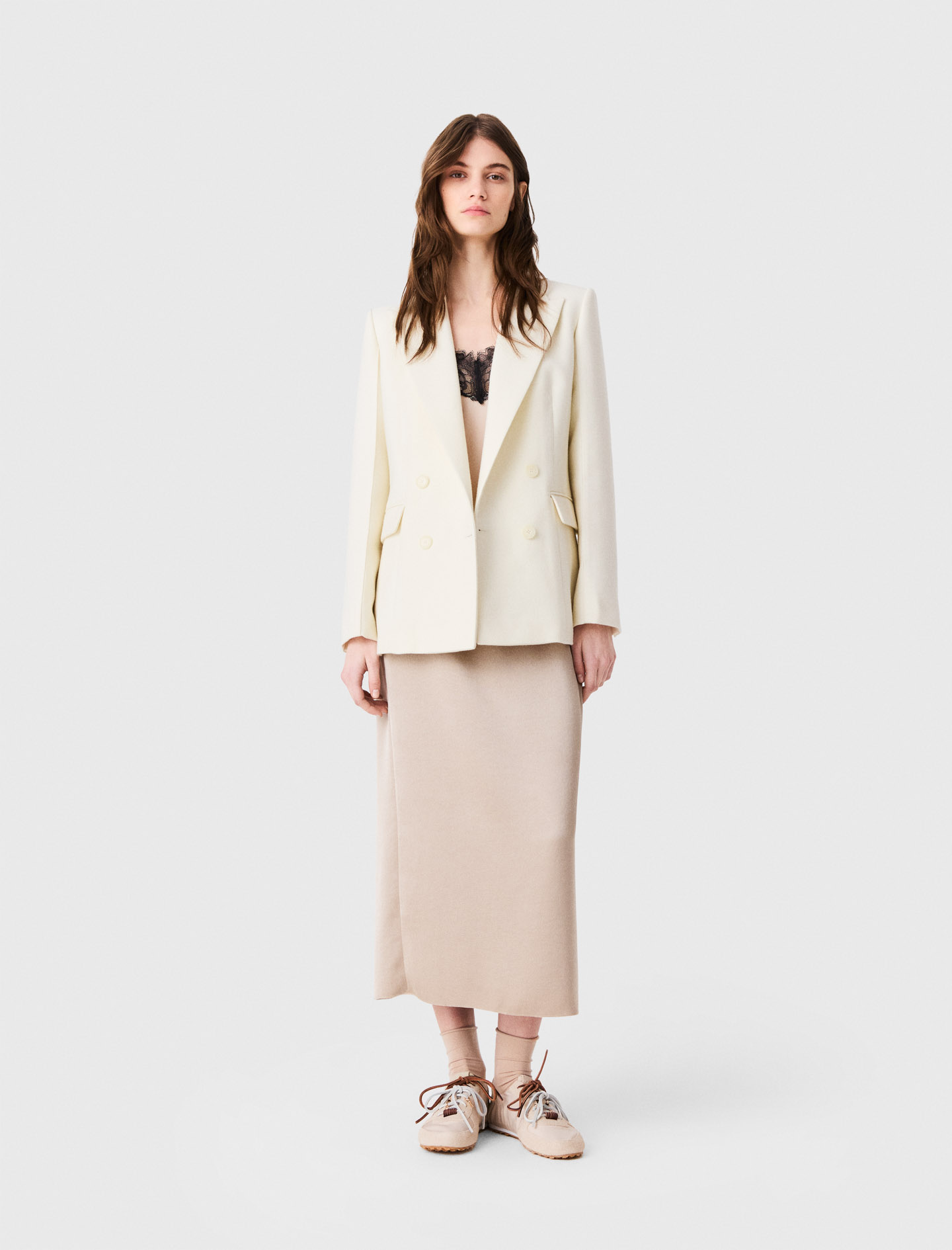 Double-breasted suit jacket