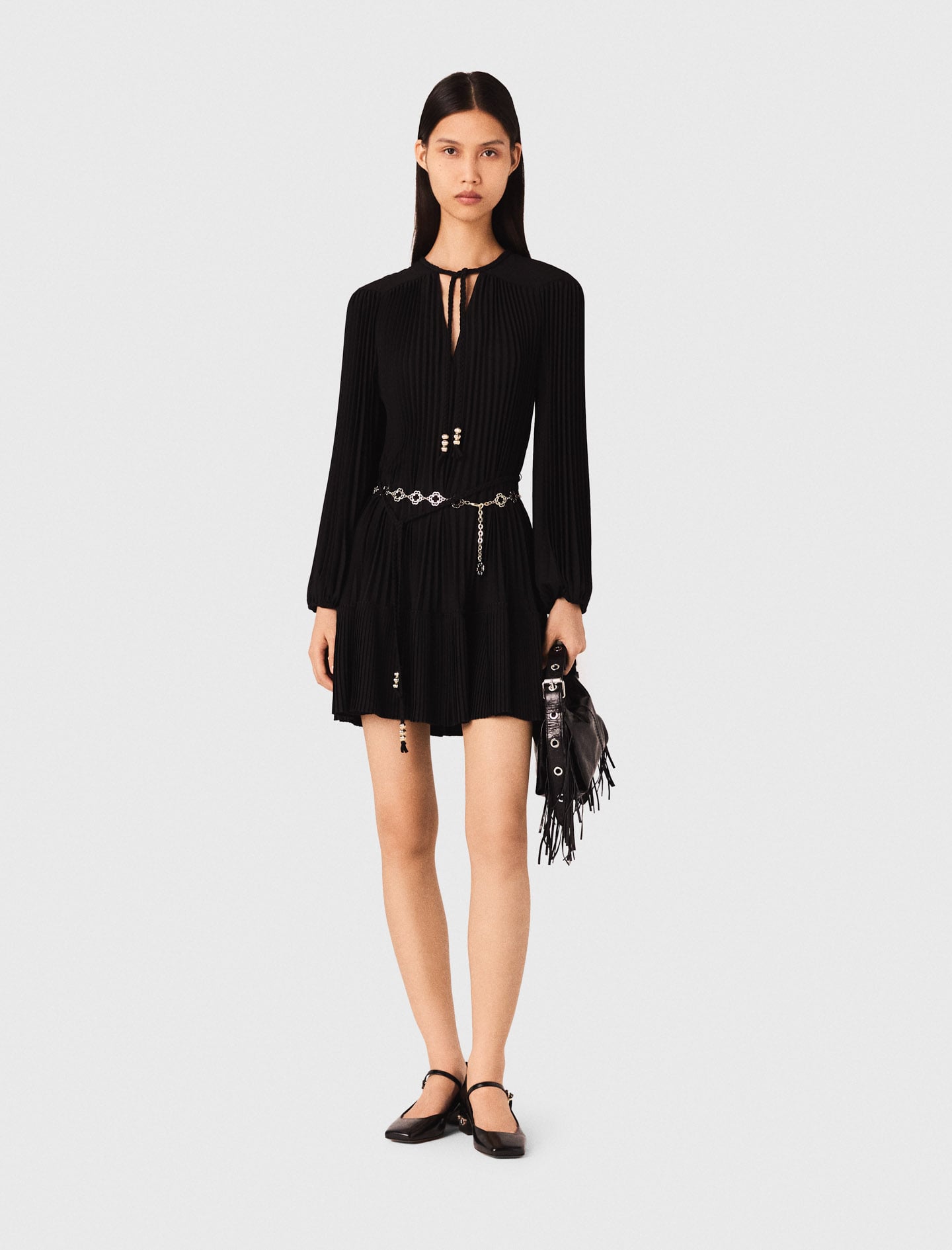 Short pleated dress